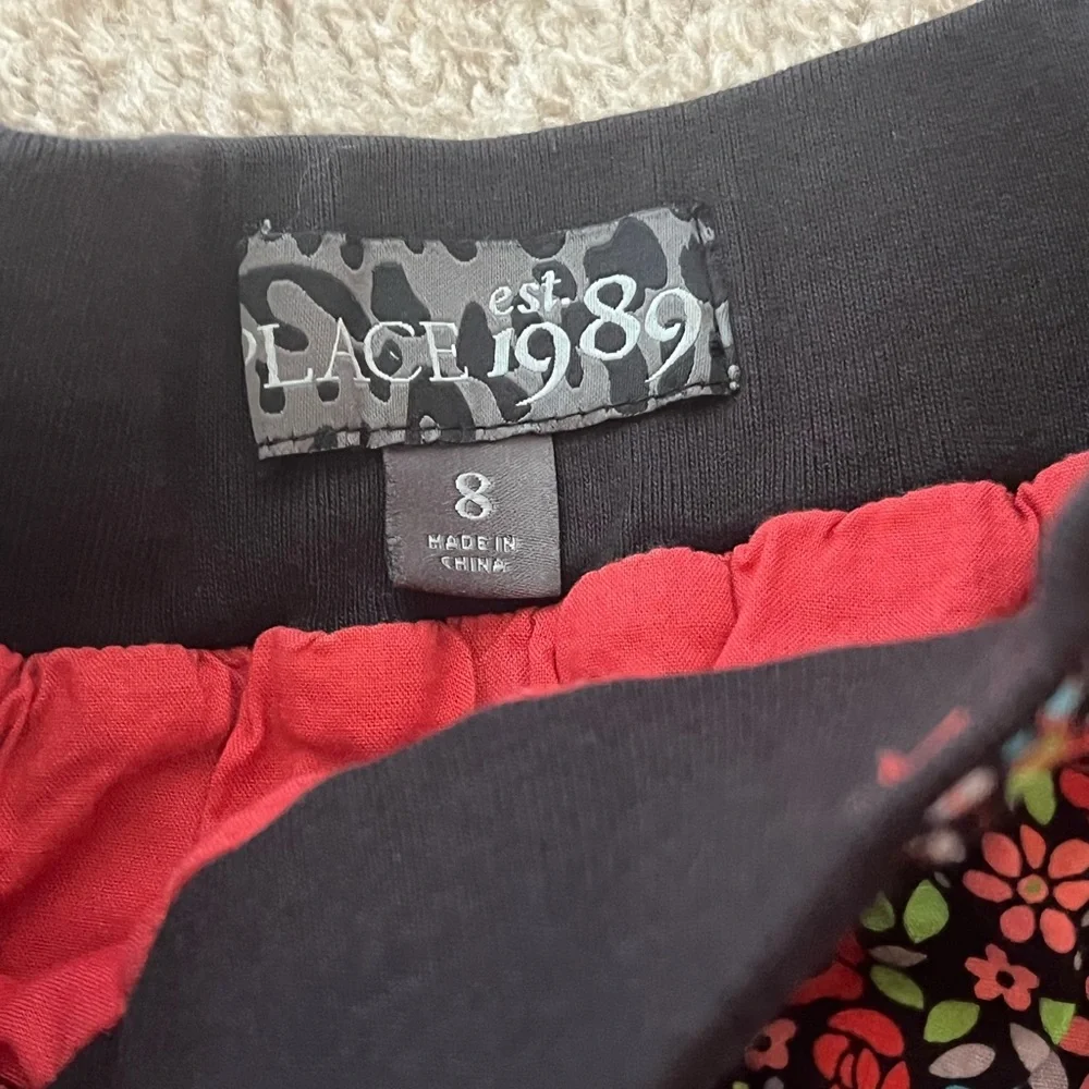 The Children's Place Girl's Floral and Comfy Skirt Size 8 with Belt Loops